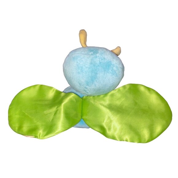 Baby GUND Butterfly Plush Toy Blue With Green & Yellow Satin Wings For Infants S - Picture 3 of 10